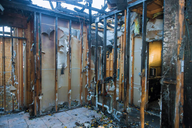 Professional Emergency Fire Cleanup technician working in Indio, CA